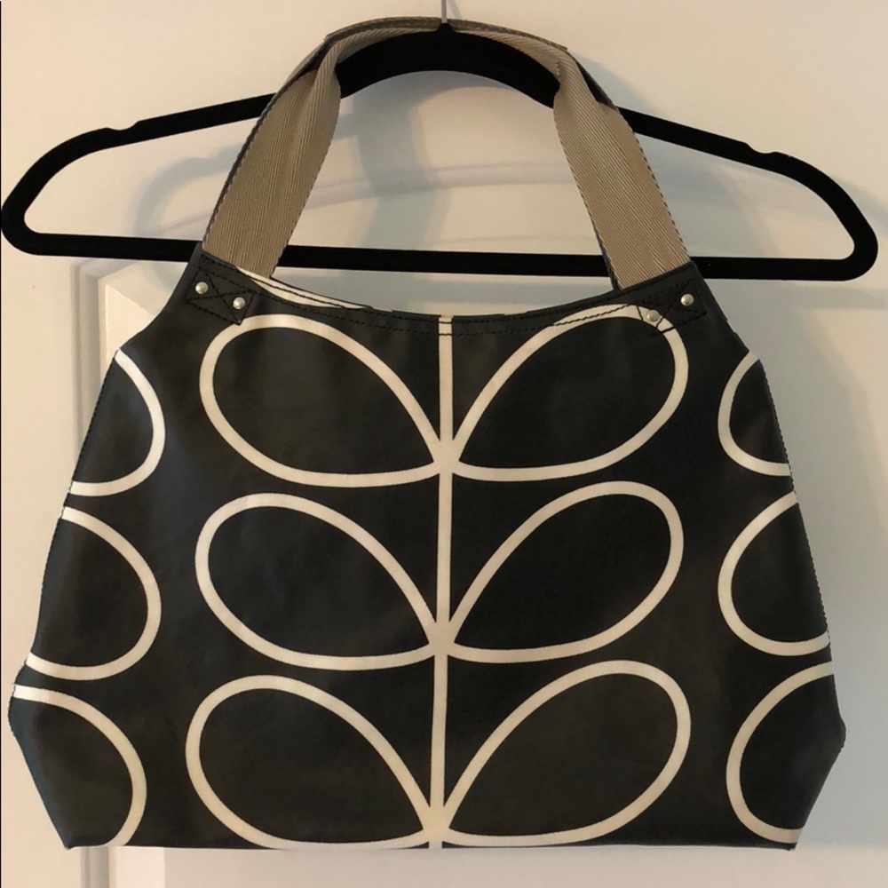 Orla Kiely Black and White Patterned bag